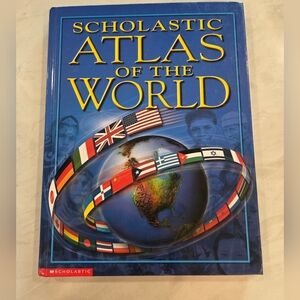 Hardcover Scholastic Blue Atlas of The World